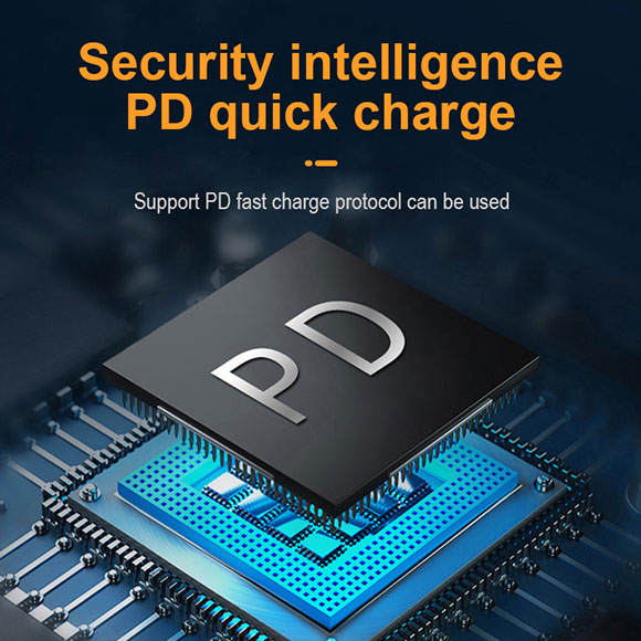 2020 newest 10000mAh small size Power Bank with type C PD port to charge pc LWS-8031